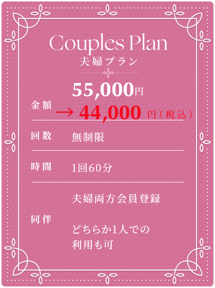 夫婦プラン