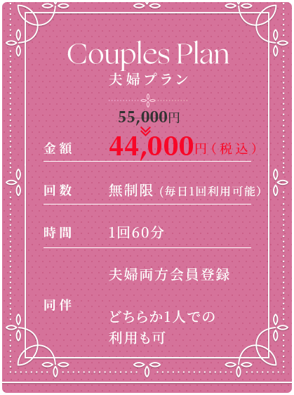 夫婦プラン